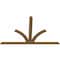 Ekena Millwork Richland Timber Gable Bracket, Western Red Cedar, 108"W x 68"H x 1 1/2"D x 5 1/2"F, 15/12 Pitch GBW108X68X0206RIC00SWR - alternate 3